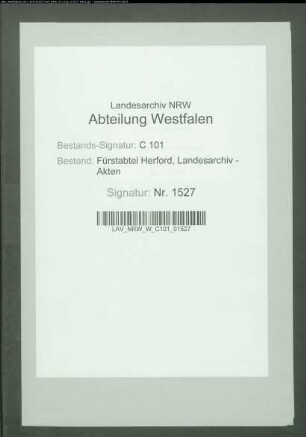Rückstände an Zehnt des Meiers zu Hörentrup, Quittungen des von Quernheim zu Behme über die Zahlungen des Stückmann zu Wehr