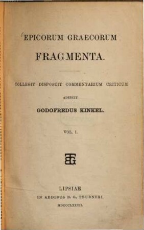Epicorum Graecorum fragmenta, 1