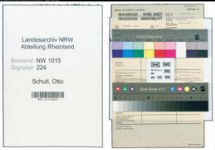 Entnazifizierung Otto Schult , geb. 00.00.0000 (Schlosser)