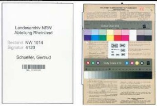 Entnazifizierung Gertrud Schueller , geb. 04.06.1909 ()