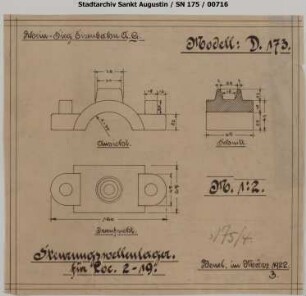Lok 19, Lok 2, Jung, Baujahr 1902 / 1914, Steuerungswellenlager