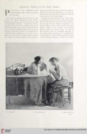 Pictures by American painters in the Paris salons