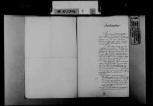 Instruktionen für die Verhandlungen über den Beitritt der süddeutschen Staaten zum Norddeutschen Bund