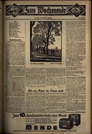 Dritte Ausgabe vom Sonntag, den 06. Oktober 1935.