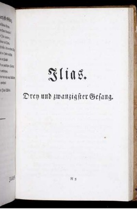 Ilias. Drey und zwanzigster Gesang.