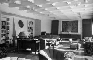 Breaza: Haus Zoldy, großer Wohnraum, Kaminseite