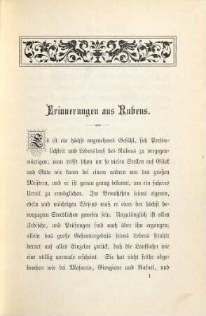 Erinnerungen aus Rubens
