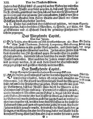 Das Vierzehende Capitel, Von den Insuln