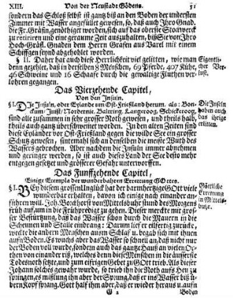 Das Vierzehende Capitel, Von den Insuln