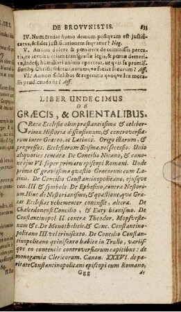 Liber Undecimus De Græcis, & Orientalibus.
