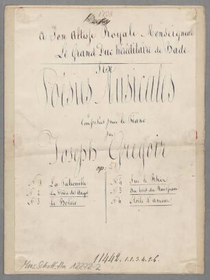 Poesies musicales - pf; op. 51 - BSB Mus.Schott.Ha 12272-2