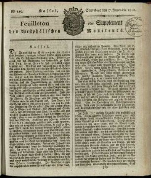 No. 159, Sonnabend den 17. November 1810