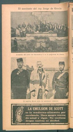 El asesinato del rey Jorge de Grecia - [Ilustración]
