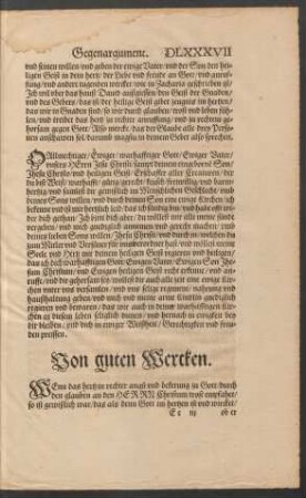 Von guten Wercken.