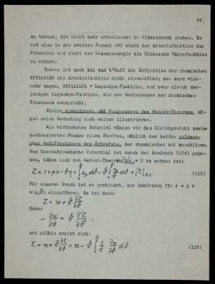 Anwendungen des Nernst-Theorems