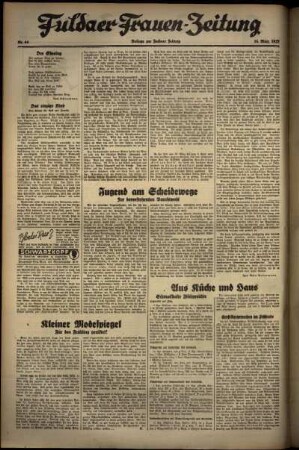 Dritte Ausgabe vom Donnerstag, den 18. März 1937.