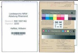 Entnazifizierung Wilhelm Heffels , geb. 20.07.1878 (Gaertner)