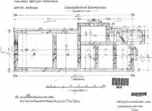 Endingen: Nebengebäude mit Güterschuppen Fundamente