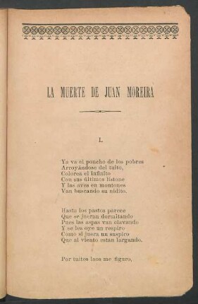 La muerte de Juan Moreira