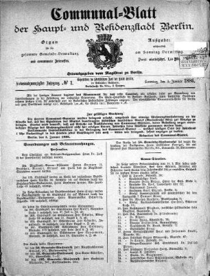 1886,1: No. 1, 3. Januar 1886