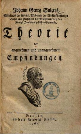 Theorie der angenehmen und unangenehmen Empfindungen