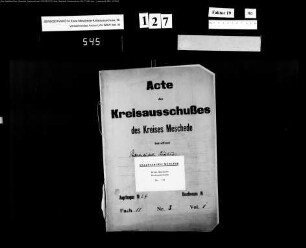Stadtsekretärstelle Fredeburg Bd.1