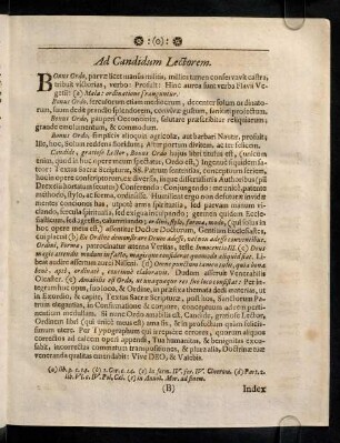 B1r-B1r, Ad Candidum Lectorem