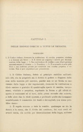 Capitolo I. Delle regole comuni a tutte le rendite
