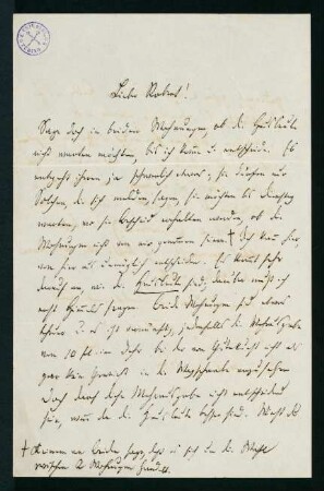 Brief vom 1. Mai 1867