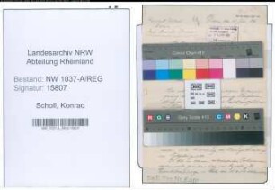 Entnazifizierung Konrad Scholl , geb. 16.08.1905 ()