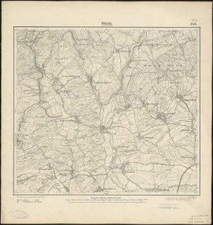 Meßtischblatt 3585 : Wörth (An der Sauer), 1885 : Wörth (An der Sauer). - Aufn. 1883. - 1:25000. - [Berlin]: Reichsamt für Landesaufnahme, 1885. - 1 Kt.
