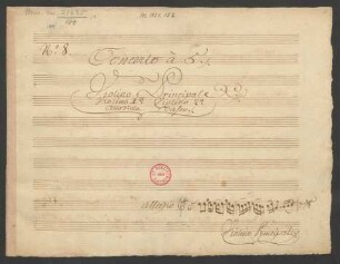 Konzerte; vl, strings, bc; G-Dur; CapT 547/59; D 78