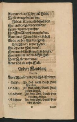 Andere Handlung