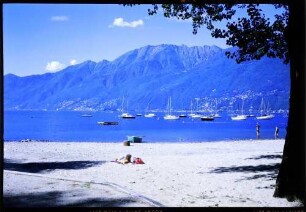Ascona: Lido, See von der Strandpromenade