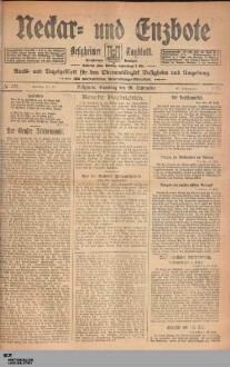 Neckar- und Enzbote : Besigheimer Tageszeitung : Kirchheimer Anzeiger : Amts- u. Anzeigeblatt für den Oberamtsbezirk Besigheim