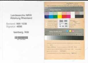 Entnazifizierung Willi Isenberg , geb. 20.01.1915 (Polizistz)