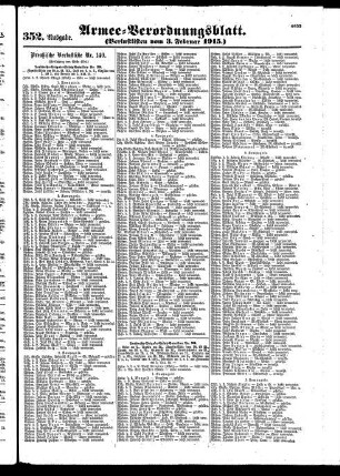 352.Ausgabe. Mittwoch, 3. Februar 1915