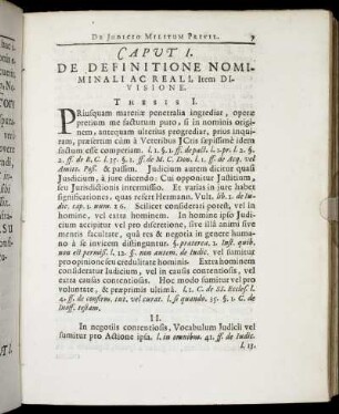 Caput I. De Definitione Nomiminali Ac Reali, Item Divisione.