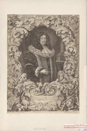Friedrich (II.) Volckamer, Septemvir und Baumeister; geb. 31. März 1619; gest. 9. November 1682