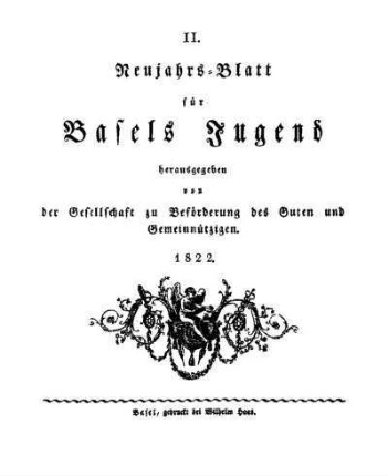 2: Neujahrsblatt für Basels Jugend - 2.1822