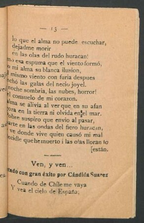 Ven, y ven... : [Can]tado con gran éxito por Cándida Suarez