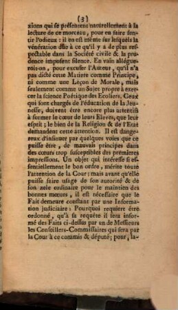Arrest de la cour de Parlement de Rouen, qui déclare la matière de vers, dictée par le frere Mamachi ...