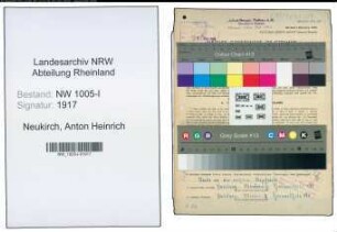 Entnazifizierung Anton Heinrich Neukirch , geb. 12.06.1897 (Schachtmeister)