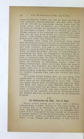 § 20. Die Reformation bis 1555. Karl V. Ende