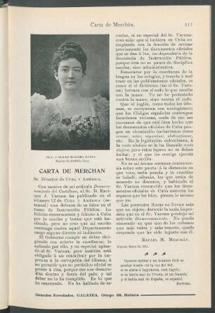 Sra. Carmen Romero Rubio. [Retrato] : Esposa de Porfirio Díaz.