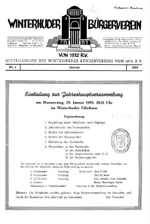 Nr. 1, Januar 1959