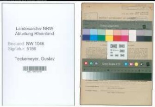 Entnazifizierung Gustav Teckemeyer , geb. 06.04.1898 (Fleischbeschauer)