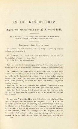 Algemeene vergadering van 26 Februari 1889