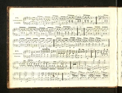 N. 1. Sehnsuchts-Walzer. N. 2. Schmerzens-Walzer. N. 3. Hoffnungs-Walzer.
