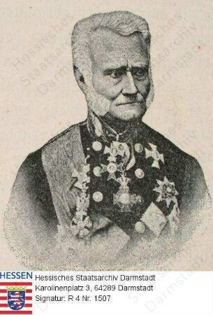 Schmitt, Carl (1795-1878) / Porträt in Uniform mit Orden, Brustbild